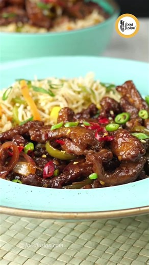 Crispy Chilli Beef with Fried Rice Recipe