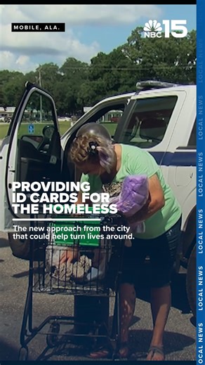 Mobile's Homeless Outreach Team gives homeless free ID cards https://bit.ly/46azhb7 | WPMI NBC 15 News