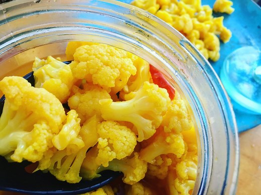 Recipe: Lacto-Fermented Curry Cauliflower