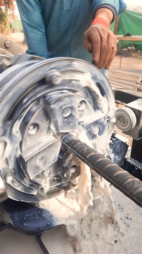 Rebar Threading Process | Rebar Coupler Manufacturer | Rebar Threading machine | #rebar #bar #shorts