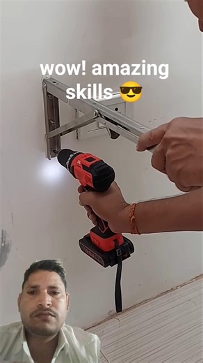 😱how to install wall mounting work table😳#trandingviralvideo#viralshortvideo#amazing skills#home#
