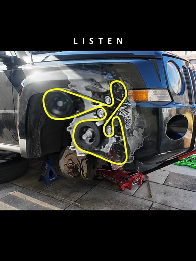 jeep patriot serpentine belt replacement. this is a short version of my full video on my YT channel about replacing a serpentibe belt on a jeep patriot where I show step by step how to do it at home safaly and with simple tools anyone has available.