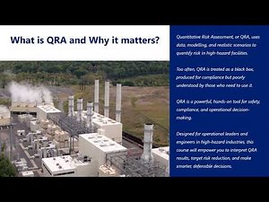 Quantitative Risk Assessment (QRA) in Action | Practical Training for High Hazard Facilities