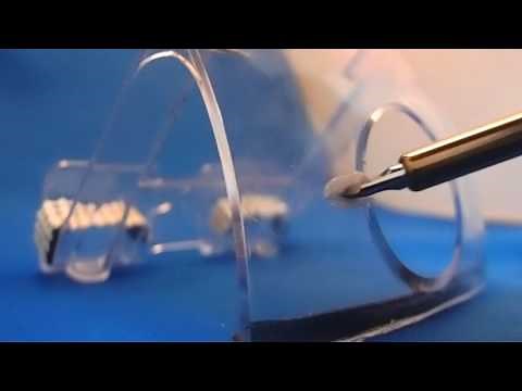ハンダゴテの小手先変えてプラスチックを切断