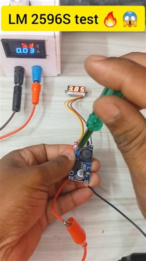 how to test LM2596S module 🔥 😱 || buck converter || #electronic #module # short
