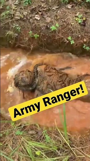 US Army Ranger Training! Low crawl in the MUD!!!