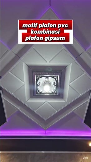 MOTIF PLAFON PVC KOMBINASI PLAFON GIBSUN YANG LAGI TREND #interiorplafon #desainplafon ‪@Shorts‬