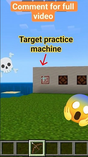 How to make Minecraft Target practice machine || #shorts #viral #minecraft #targetpractice #mcpe