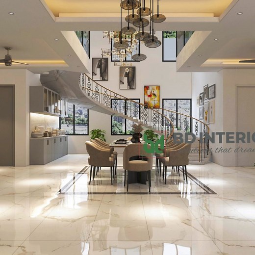 DINING SPACE INTERIOR DESIGN | BD INTERIOR