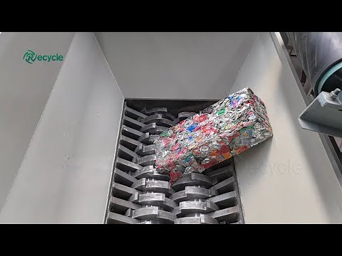 Aluminum Ubc Scrap Shredder | Baled Aluminium Cans Shredding Machine