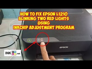 How to fix Epson L1210 Blinking two Red lights