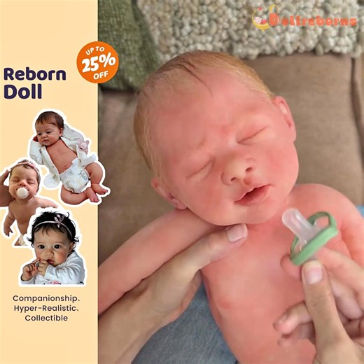 70 reactions · 4 comments | Every reborn doll is a masterpiece — soft to the touch, lifelike in detail, and full of love.  Whether you’re a collector or simply seeking comfort, these babies will melt your heart. ✨ Up to 25% OFF for a limited time!  Bring your perfect baby home today: www.dollreborns.com | Dollreborns | Facebook