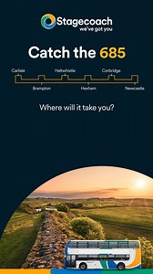 11 reactions | Travelling between Carlisle & Newcastle? We’ve got you  Our 685 Service is here for you 7 days a week  Catch a ride with us, and never pay more than £3* for your journey! *The National Bus Fare Cap Scheme is a government funded scheme, available on most single bus journeys across England. | Stagecoach | Facebook