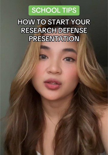 How to Start Your Research Defense Presentation