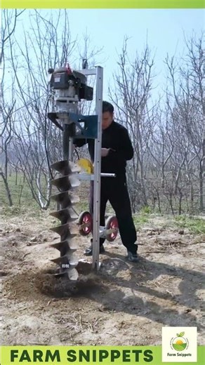 Mountain Solar Drilling Machine ⚡ Efficient Photovoltaic Installation #shorts