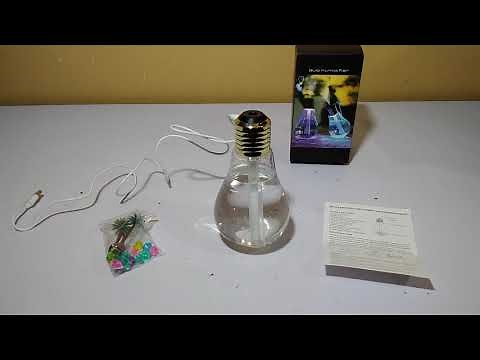 Unboxing and how to use Bulb humidifier 400ml