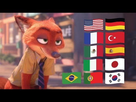 “Sly fox... Dumb bunny” in Different Languages | Zootopia