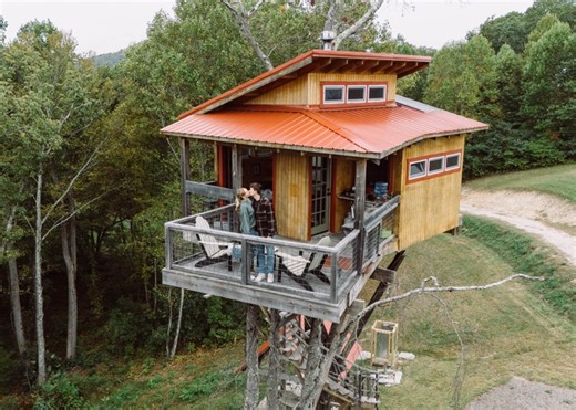1.3M views · 23K reactions | The storm may have shaken us, but we're standing tall! Our original treehouse is still recovering, but Raven Rock Divide Cottage and Raven Rock Cabin are available to welcome you back. Book your stay and enjoy the magic of the mountains with us—link below!  Raven Rock Treehouse  instagram.com/georgiafowkes Learn more about our rentals: linktr.ee/ravenrockmountain | Raven Rock Mountain | Facebook