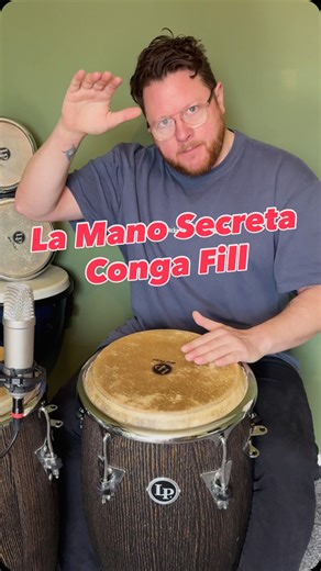 Paul Jennings on Instagram: "A conga fill for you, that will elevate your playing and impress all your friends 🪘🤫 #percussion #drums #lesson"