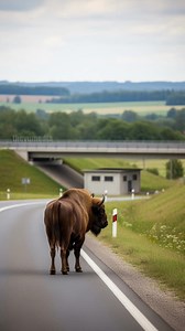 3.6M views · 2.3K reactions | Bison Stops Double Decker Bus From Deadly Accident! | Vu Stories | Facebook