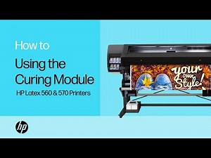 Using the Curing Module | HP Latex 560 & 570 Printers | HP Support