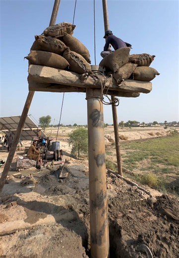 How a Tube Well Is Installed in a Village 💧 | Complete Deep Borewell Drilling Process