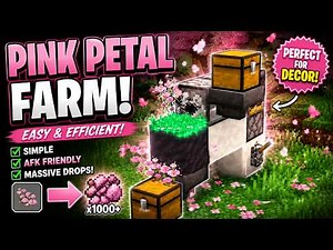 INFINITE Pink Petals! 🌸 EASY 1.21+ Automatic Farm Tutorial