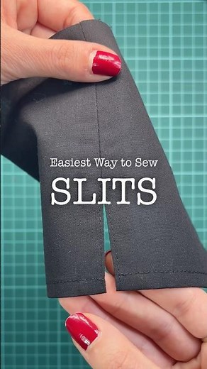 The easiest (and fastest) way to sew slits #learntosew #sewingforbeginners