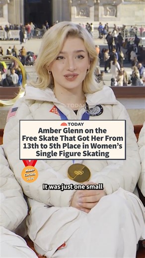 Amber Glenn finished the women's single figure skating event in fifth place overall, placing third in the free skate after starting from 13th after the short program. Glenn said on TODAY that her approach to the free skate was "with the mindset of enjoying what I do, and doing what I do every day ... I'm really glad that I was able to have that Olympic moment." | Today Show