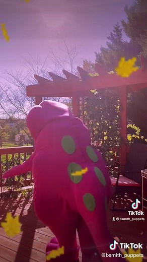Barney the Dinosaur Mascot Sing-Along for Halloween