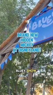 I love when Disney adds fun colorful hidden details! #bluey #hiddenmickey #disneyland
