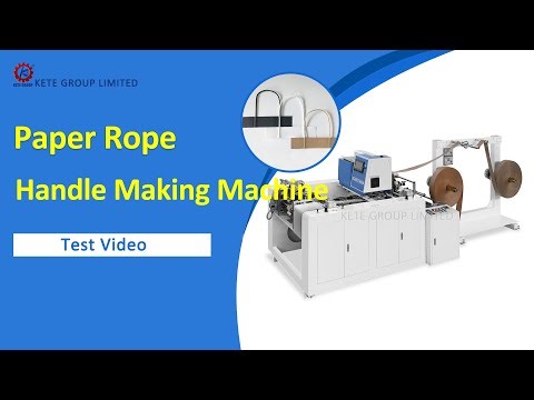 Paper Bag Rope Handle Making Machine Test Video