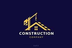 Construction company logo animation