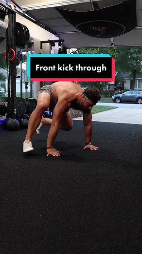 Animal Flow Front Kick Through Breakdown