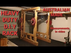 D.I.Y Wooden Squat Rack / Power Rack - Heavy Duty