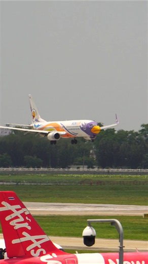 Nok Air landing #airplane #airport #nokarihai