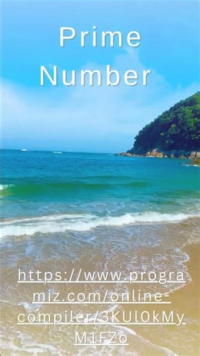 Python Prime Number (Program Link in Description)