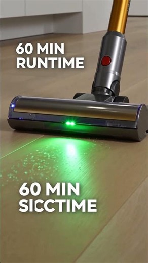 60 minutes of pure cleaning power #DysonV15Detect #CleanTok