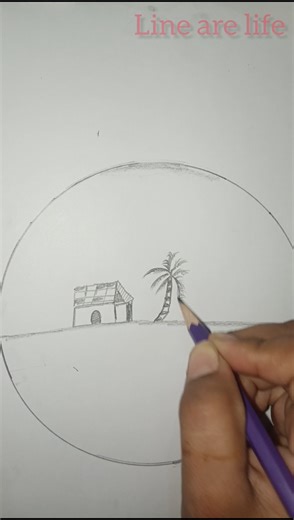 🌄 Beautiful Scenery Drawing | Easy and Simple Landscape Art for Beginners | Pencil Drawing Tutorial