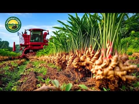 How Farmers Cultivate and Process Ginger with Modern Technology | Morden Agriculture Documentary