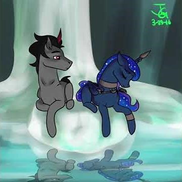 MLP:FIM Princess Luna × King Sombra tribute