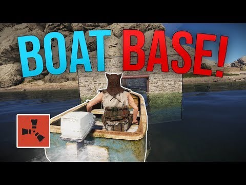 Setting up an AWESOME BOAT Base! - Rust Solo