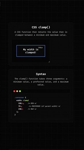CSS Clamp Function
