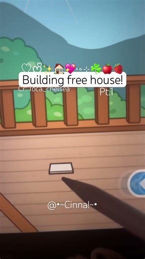 Building free house!🍓✰ Cr: ‪@Toca_chelsea-y1b‬ 🫶 #toca #credits #free #build #cute