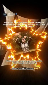 Would you wear a lightweight robotic suit to boost strength and mobility?#robot #technology #gym