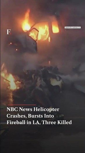 Three killed as NBC news helicopter crashes in LA | N18G
