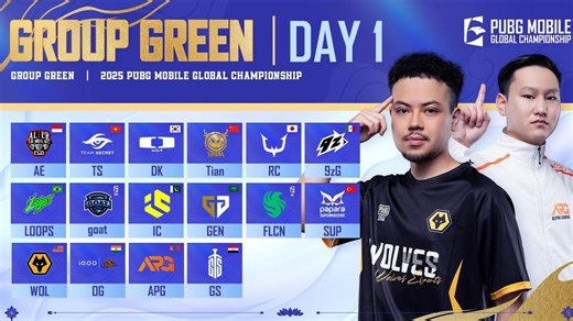 PMGC 2025 Group Green Day 1: Teams, schedule, and how to watch