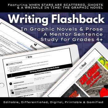 Flashback Scaffolded/Guided/Narrative Writing/Graphic Organizer Mentor Sentences