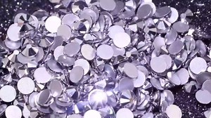 2880PCS Art Nail Rhinestones Non Hotfix Glue Fix Round Crystals Glass Flatback for DIY Jewelry Making with one Picking Pen (ss8 2880pcs, Lt. Topaz)