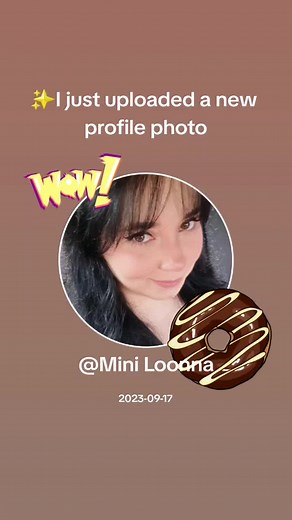 Chocolate Donut Profile Photo Reveal by @Mini Loona